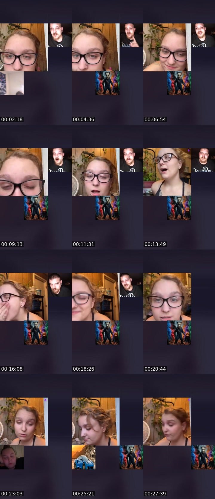 Contact-sheet preview of SpicyNuggyFafo𖠞₄₂₀'s Liveme recording