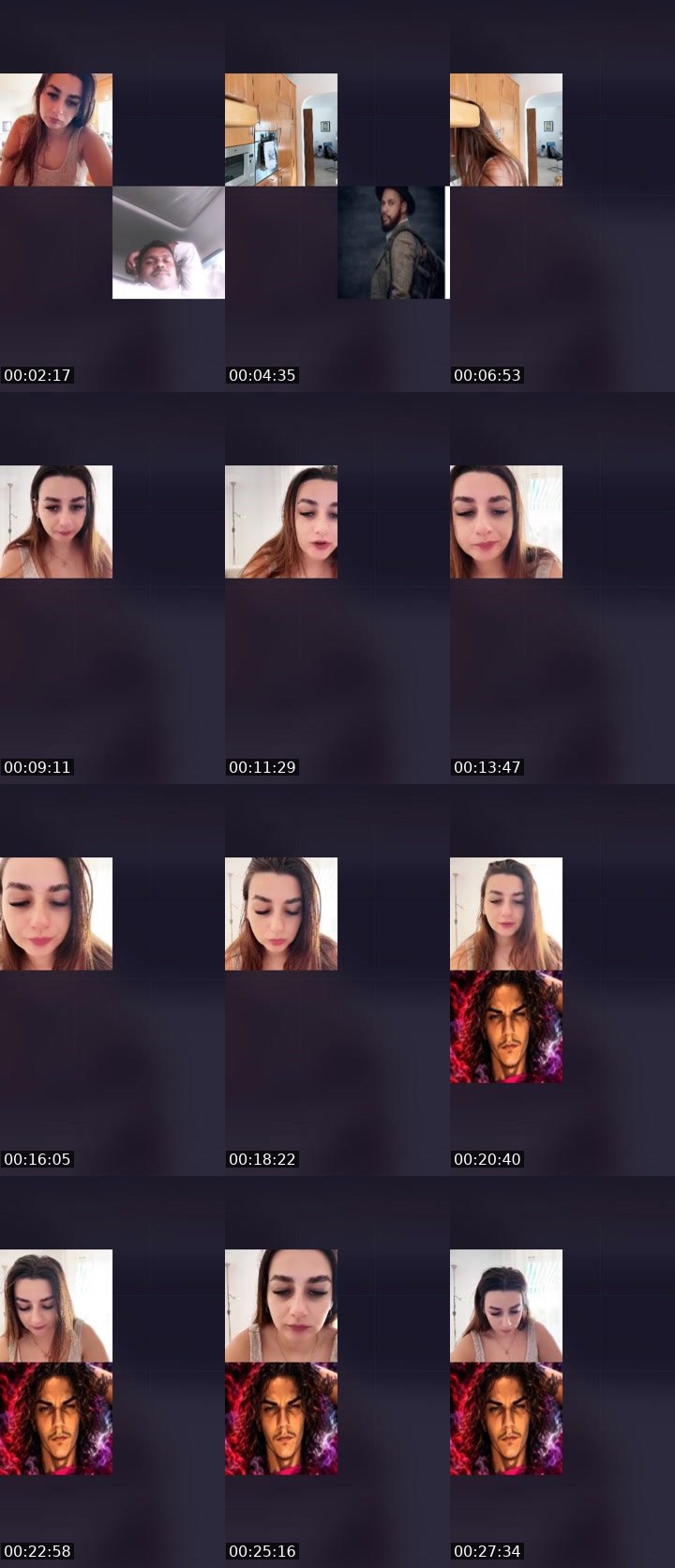 Contact-sheet preview of Ž⃤Ť⃤ •Isadora♡ PT's Liveme recording