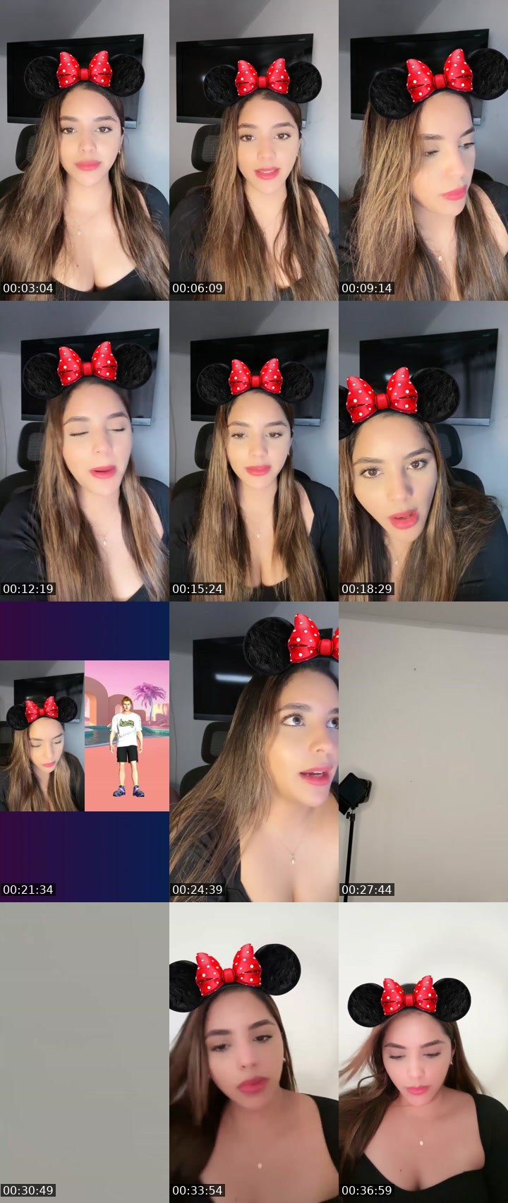 Contact-sheet preview of 🕶️👑𝓣𝓪𝓽𝓲20k☁️🧸's Liveme recording