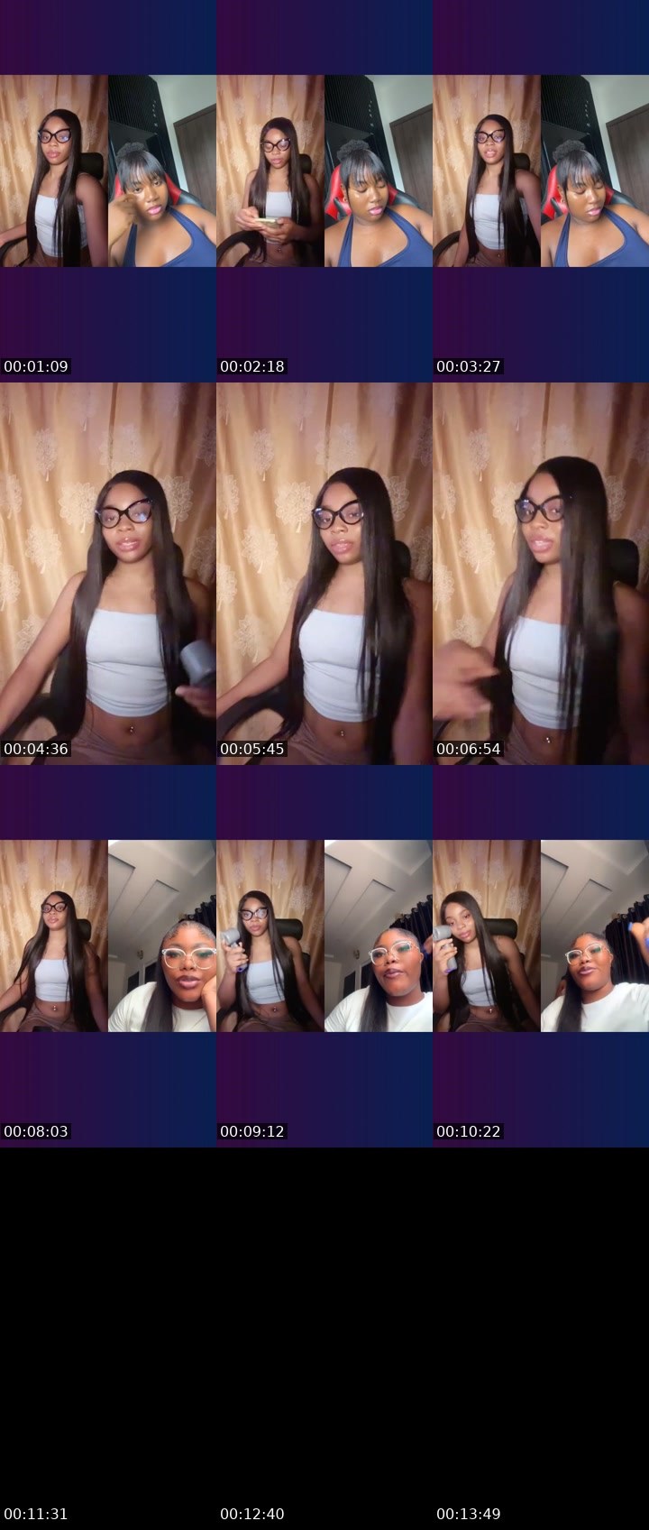 Contact-sheet preview of 🔆Dee🦁 𝔄𝔫𝔤𝔢𝔩👼's Liveme recording