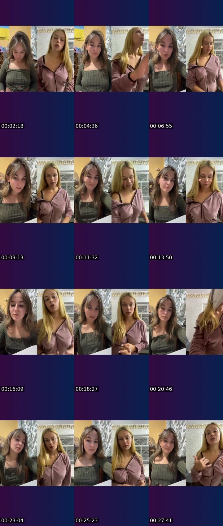 Contact-sheet preview of yanachka 💖🌸✨'s Liveme recording