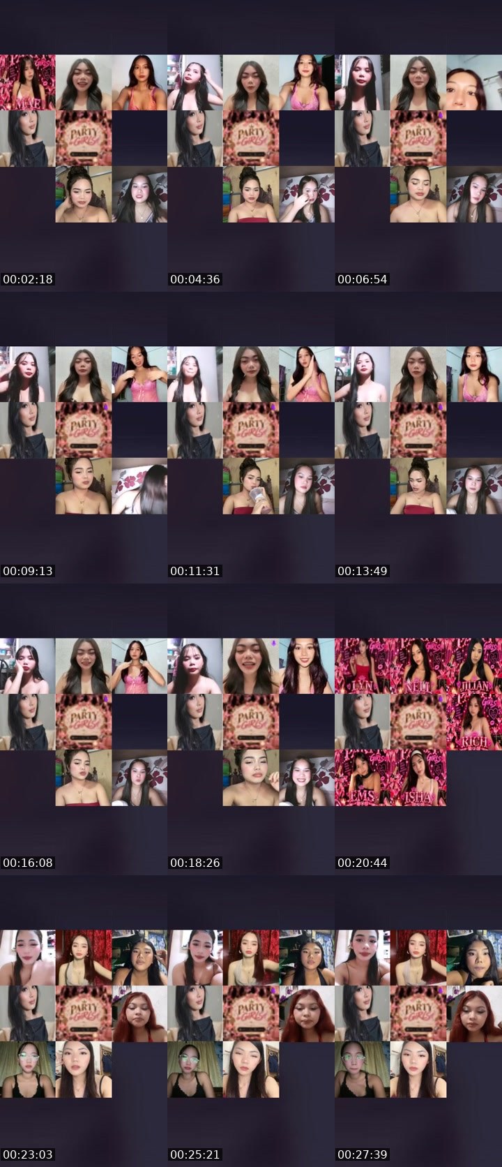 Contact-sheet preview of ♛ₚₕ 𝓐𝓫𝔂🍷's Liveme recording