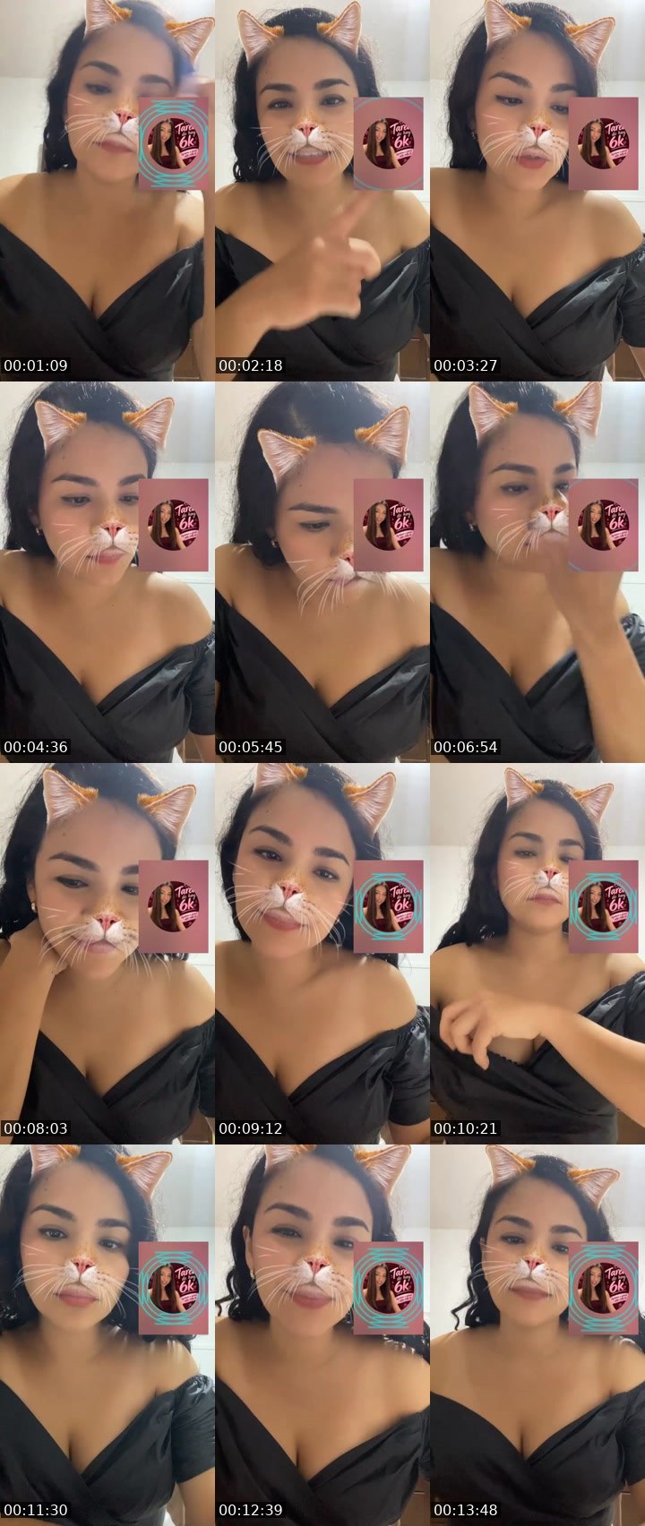 Contact-sheet preview of 🌐Paola🧸👻♥️'s Liveme recording