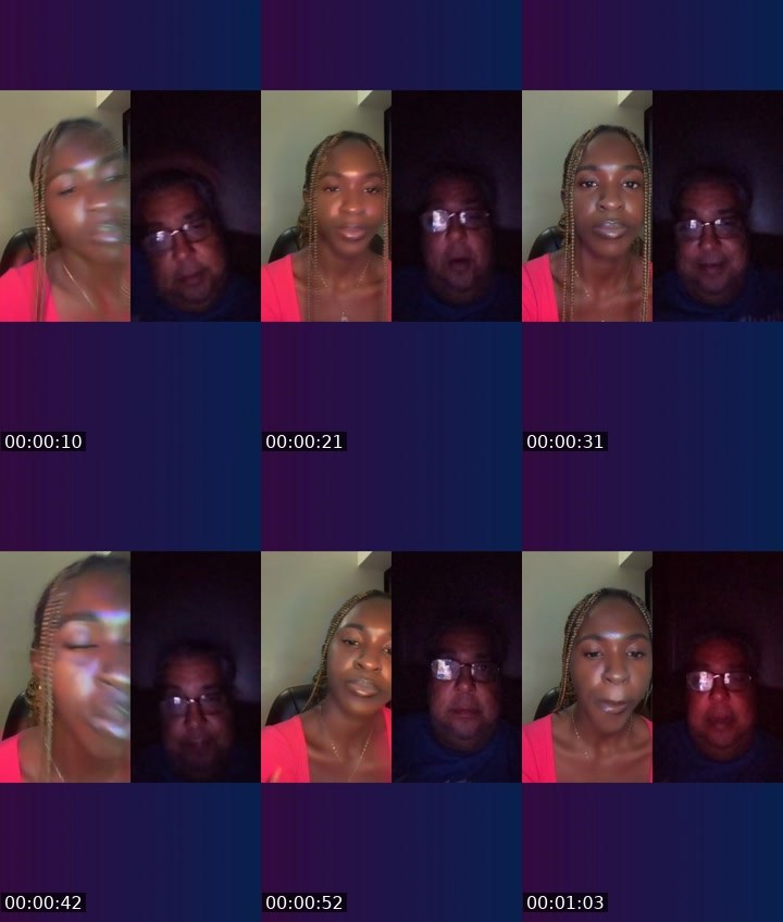 Contact-sheet preview of 🍷🍇JAYde🍫's Liveme recording