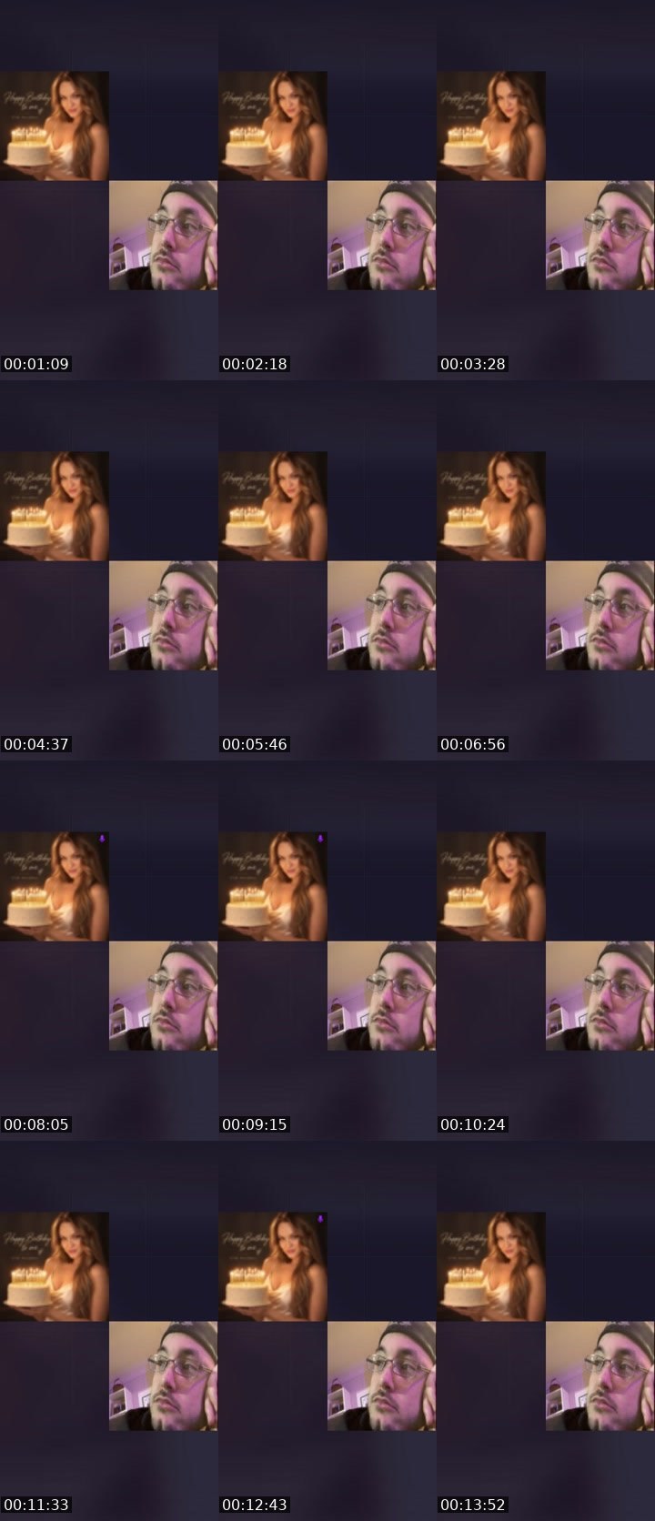 Contact-sheet preview of ✨ᒪᗩᑎᗩᒪIGᕼT✨'s Liveme recording
