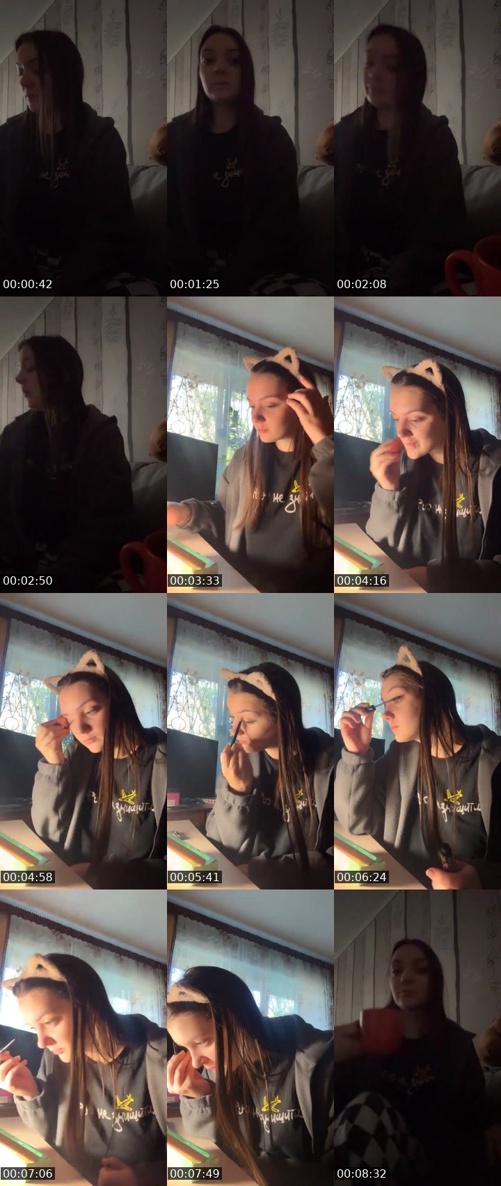 Contact-sheet preview of Dorina🎀's Liveme recording