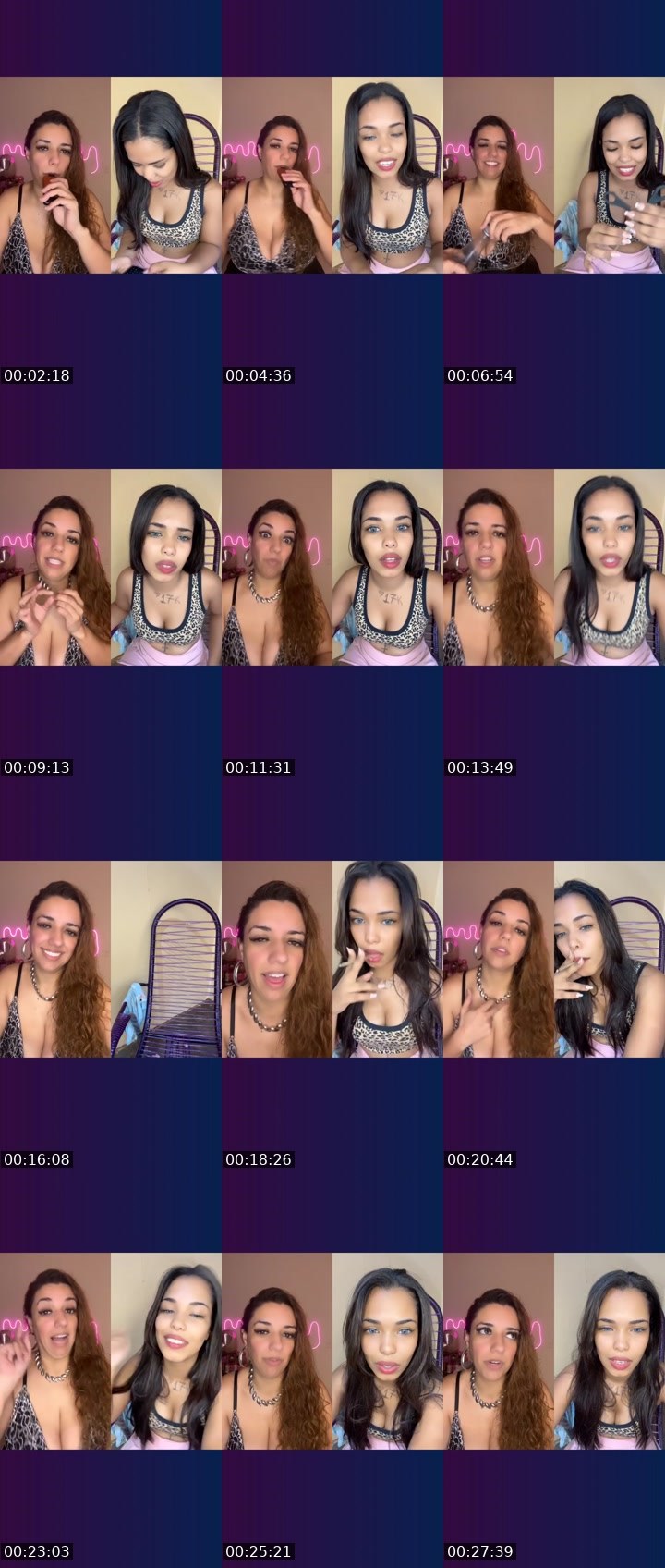 Contact-sheet preview of Line Ribeiro 😎's Liveme recording