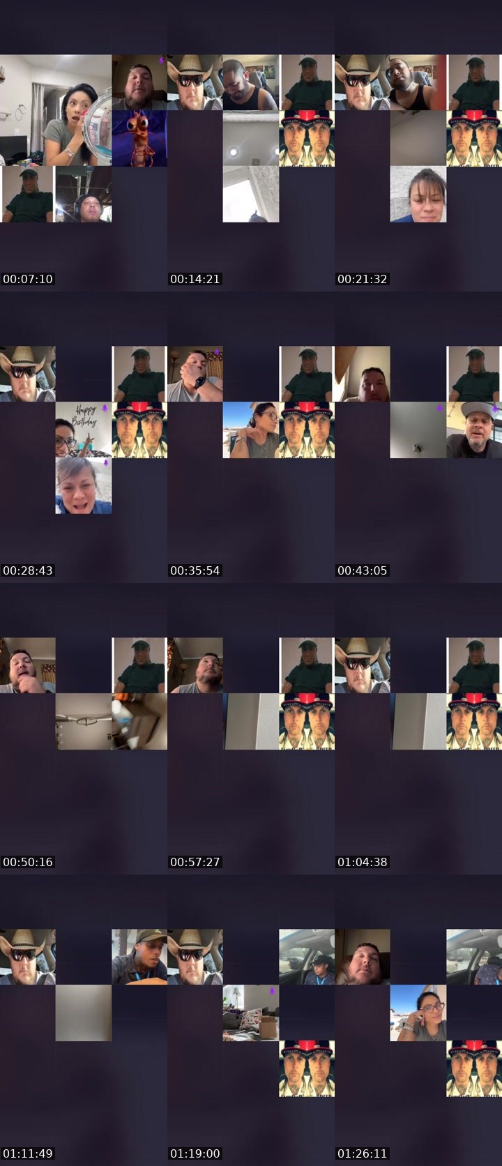 Contact-sheet preview of MH♠️Kulana;𝔅4𝔇's Liveme recording