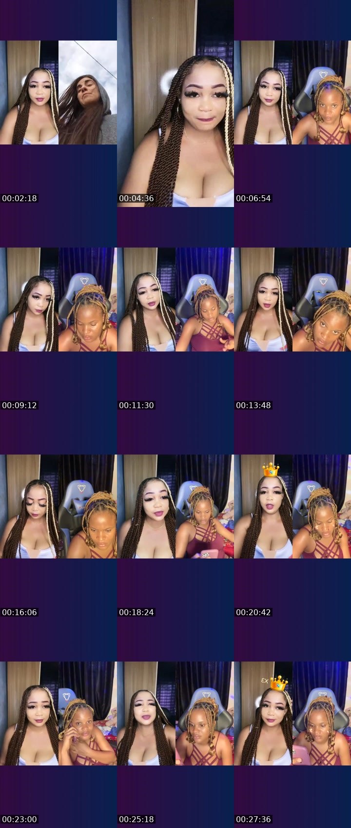 Contact-sheet preview of 🩷11k𝓙uicyberry's Liveme recording