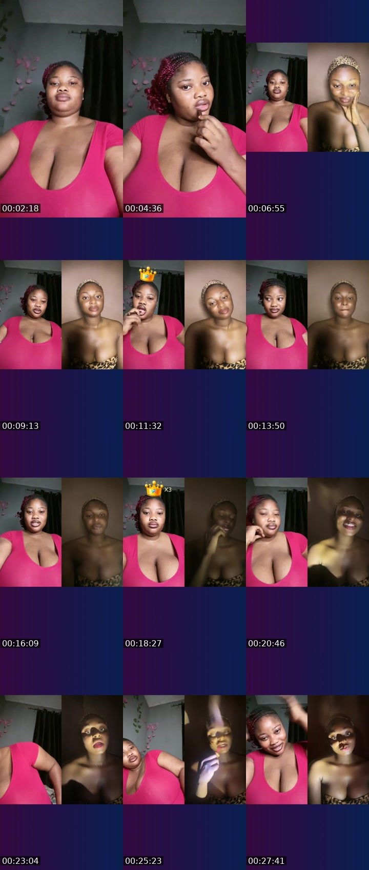Contact-sheet preview of BigTeemah ❤️'s Liveme recording