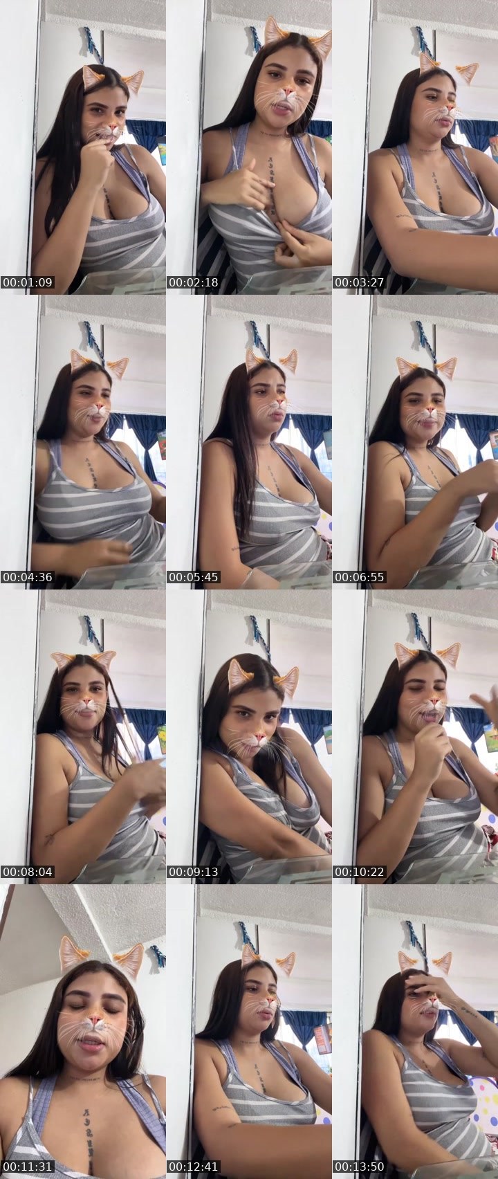 Contact-sheet preview of 🌐lizeth🎀 🧸's Liveme recording