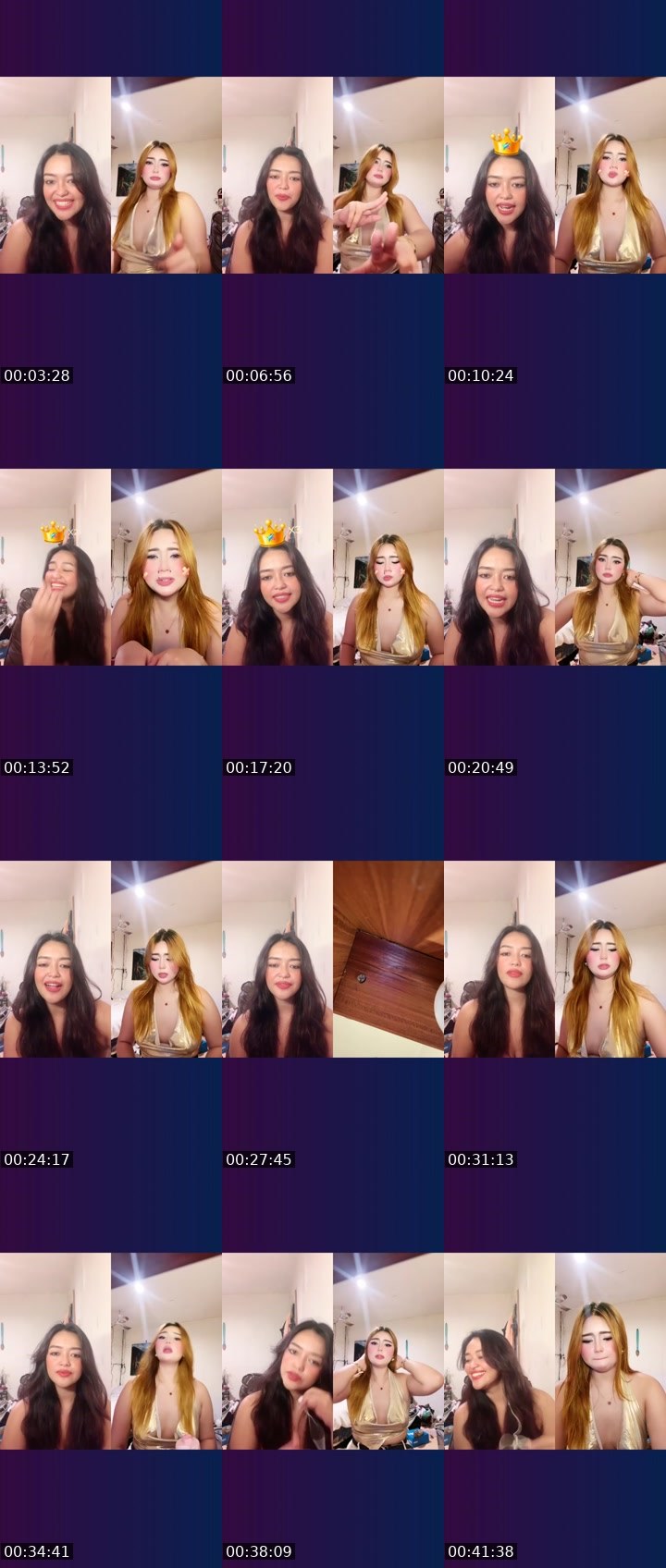 Contact-sheet preview of 👸Eve 🦄-112867208's Liveme recording