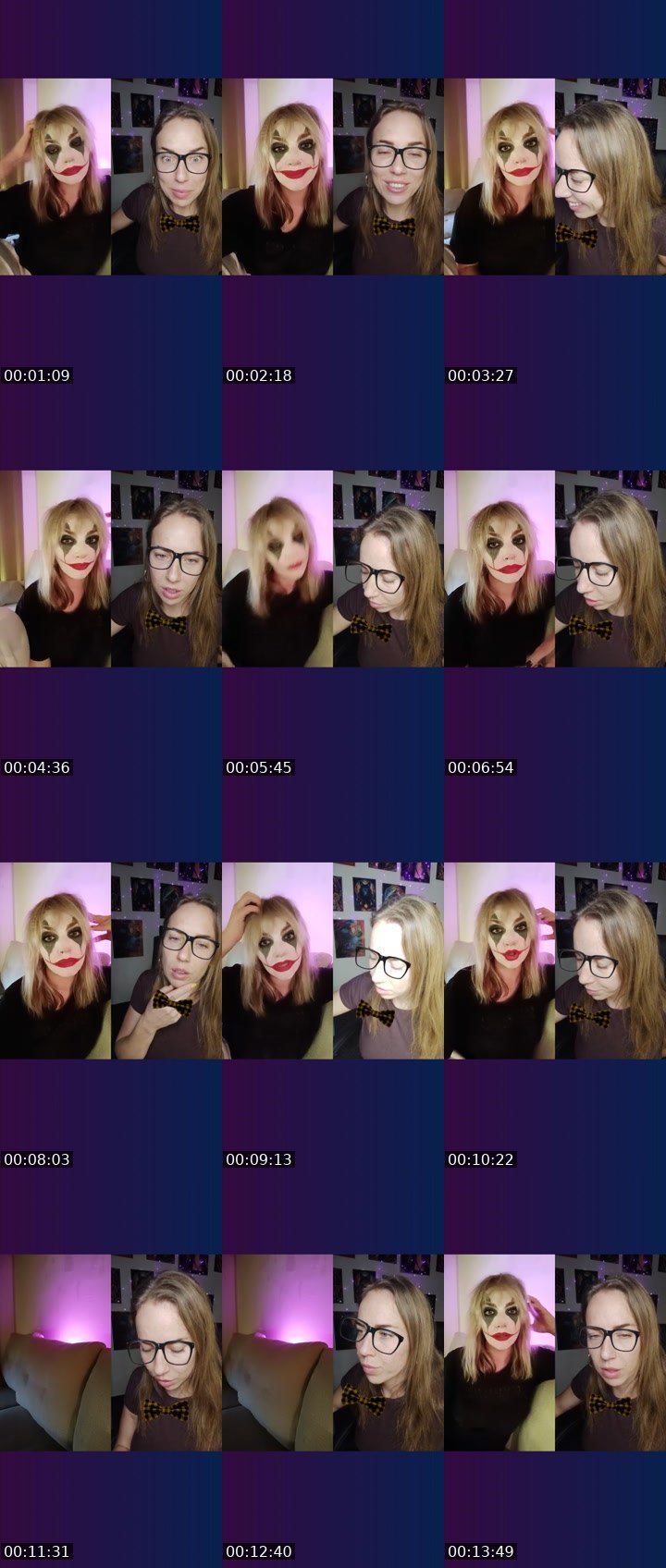 Contact-sheet preview of EVAgenia❤️🌍's Liveme recording