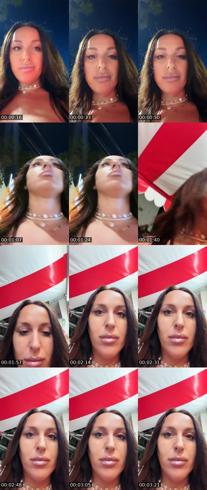 Contact-sheet preview of Miss Nino's Liveme recording