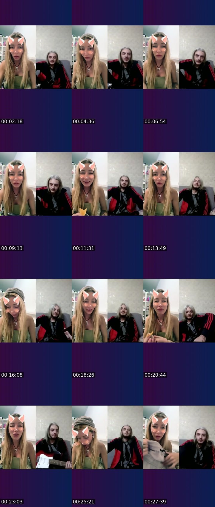 Contact-sheet preview of 😉Kate 🤍℄'s Liveme recording