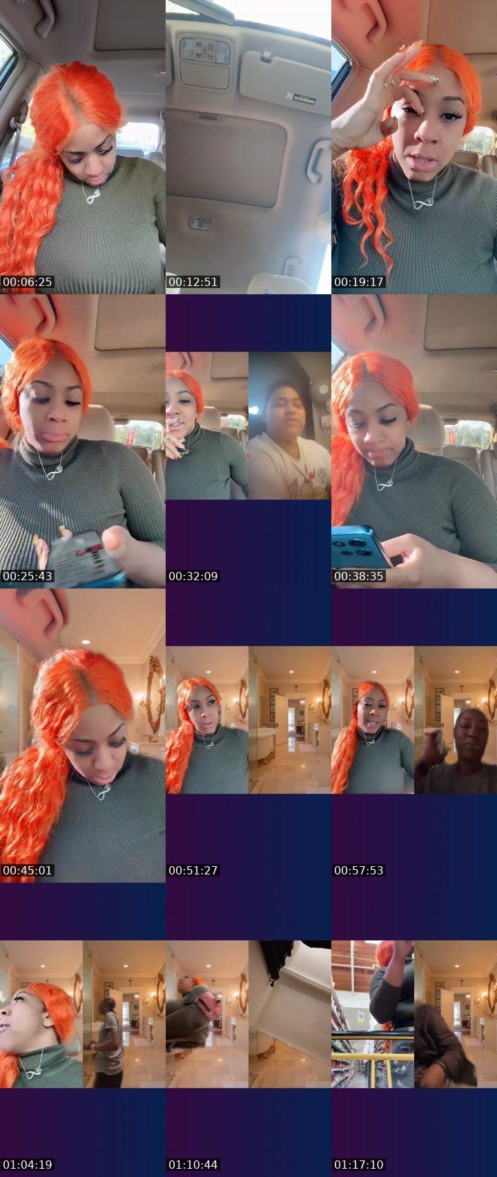 Contact-sheet preview of 🦾🐻Highyella🔆⃤'s Liveme recording