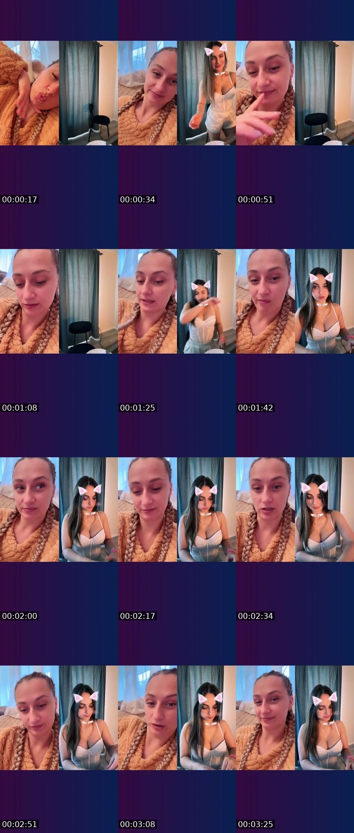 Contact-sheet preview of 𝓟𝓲𝓴𝓪 ༺♡༻'s Liveme recording