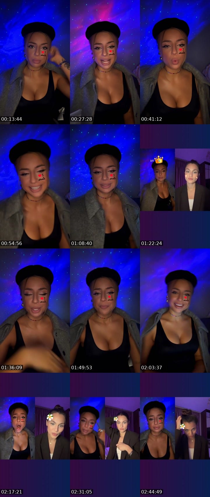 Contact-sheet preview of SavAnna🎀's Liveme recording