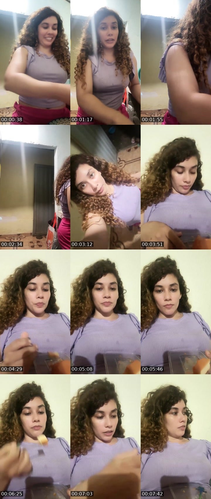 Contact-sheet preview of Hanna99's Liveme recording