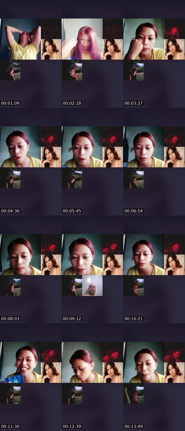 Contact-sheet preview of 🎩AJ🍀's Liveme recording