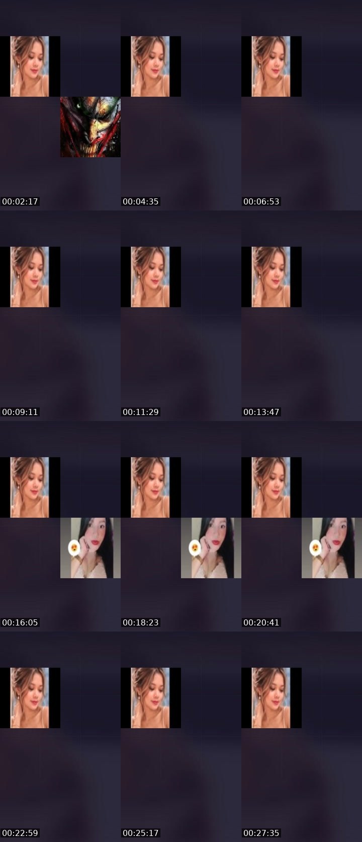 Contact-sheet preview of ☝❤️🐺Shine💸's Liveme recording