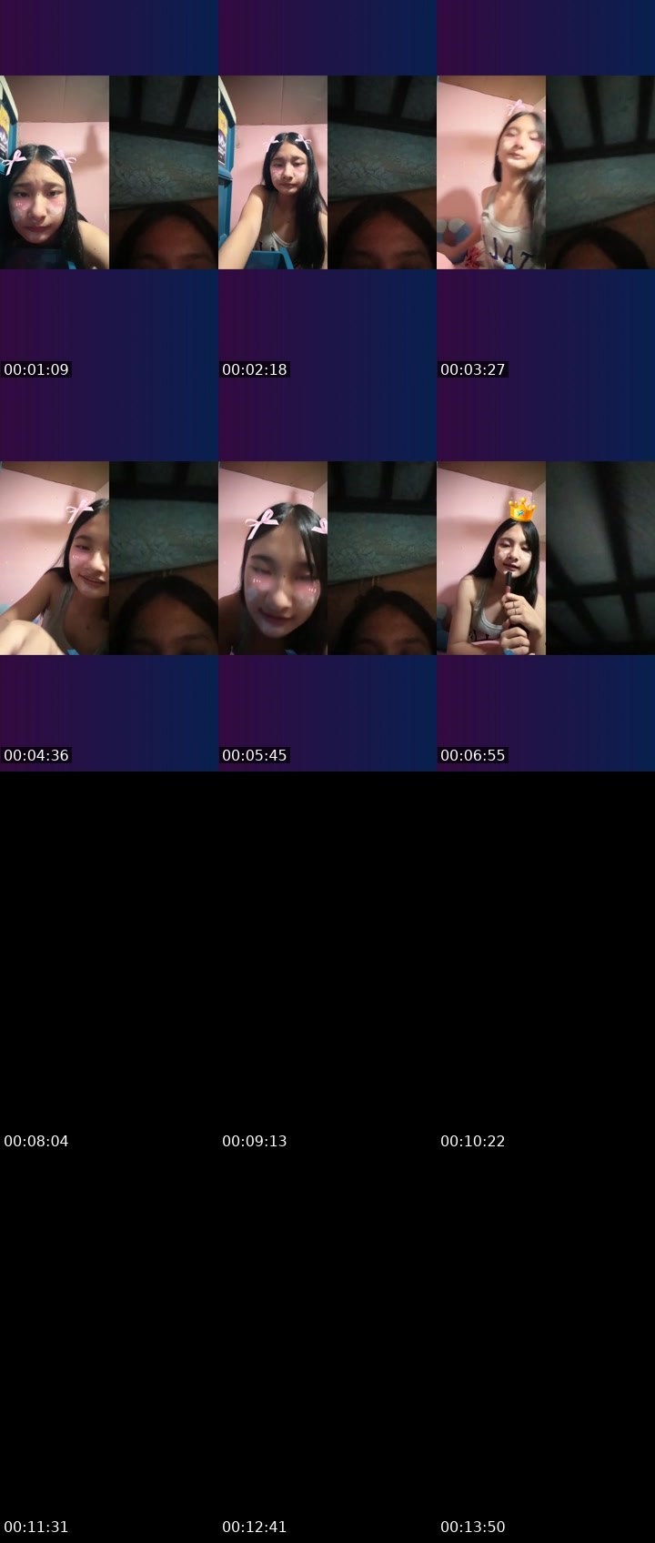 Contact-sheet preview of 4k ㋡👸🏻lei🍓's Liveme recording