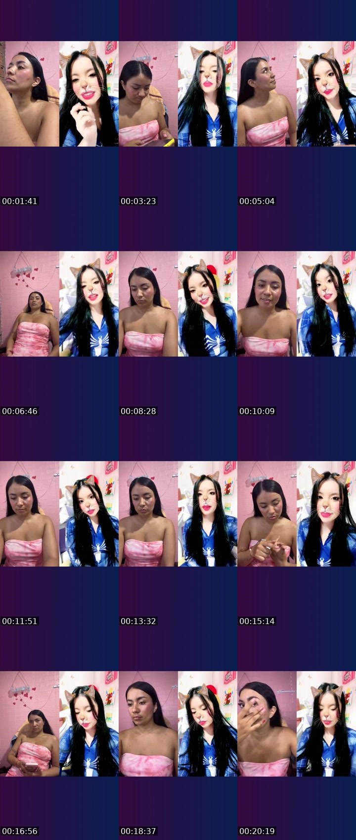 Contact-sheet preview of 🌐👻𝓓ulce🍒's Liveme recording
