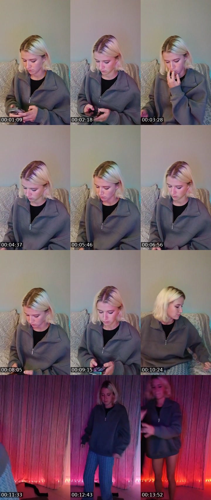 Contact-sheet preview of DanslyVibe's Liveme recording