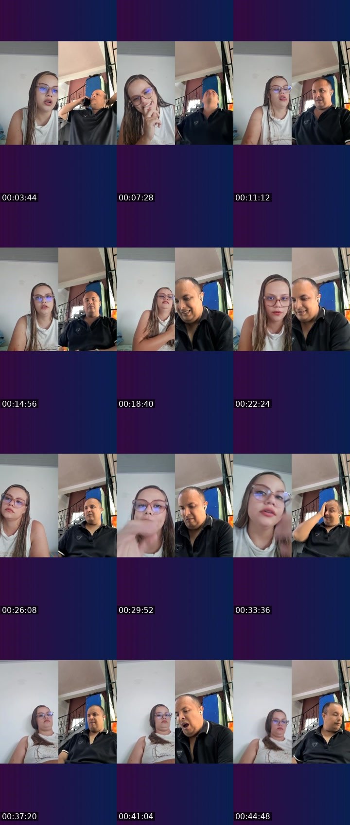Contact-sheet preview of 🌋Annie13👻🪽's Liveme recording