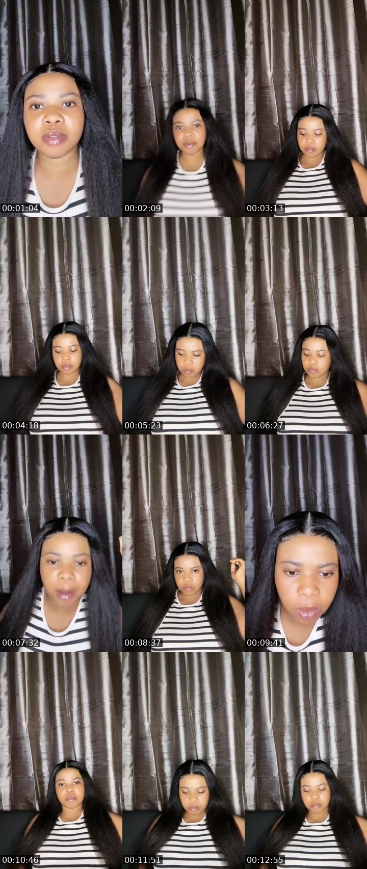 Contact-sheet preview of MERCYLUV💋's Liveme recording