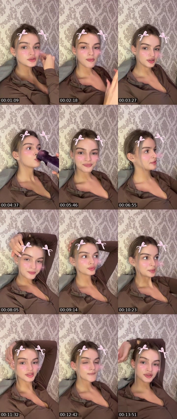 Contact-sheet preview of Ulyana🐰🩷's Liveme recording