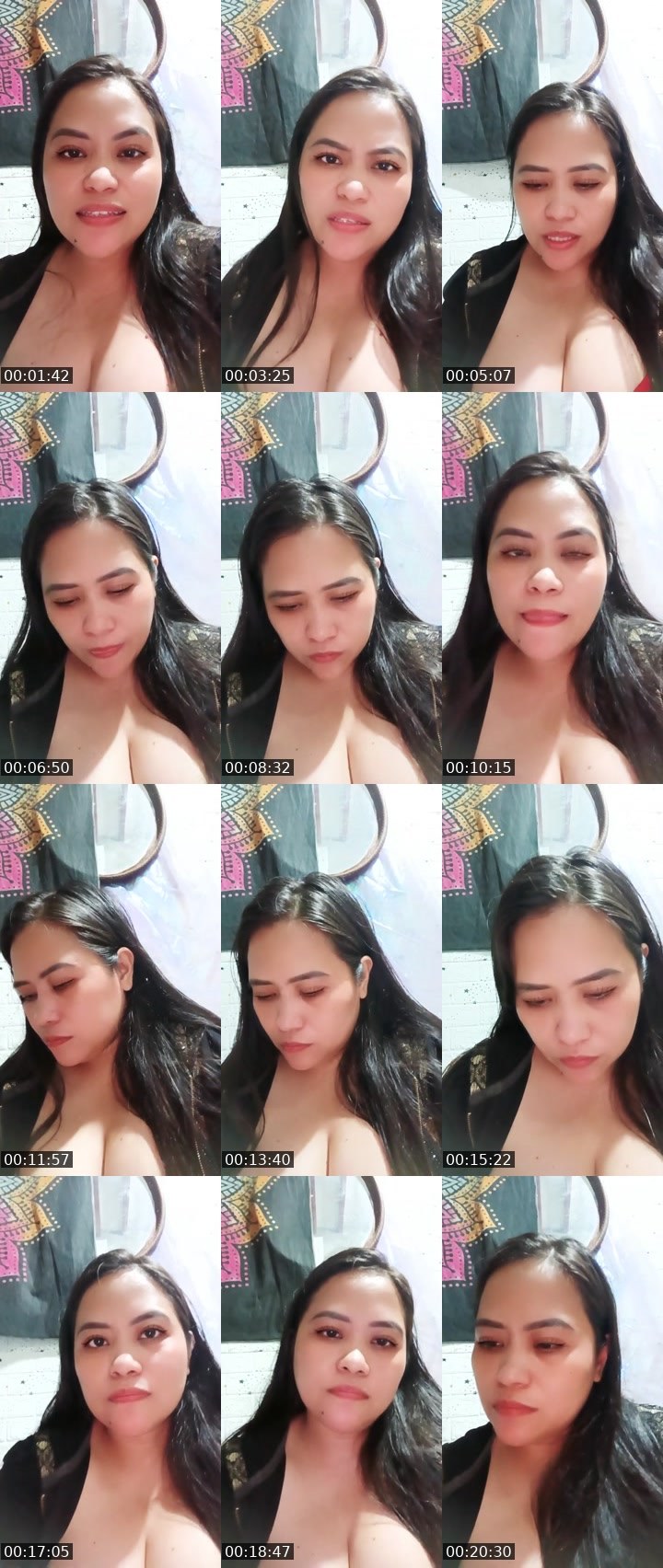 Contact-sheet preview of 🏄Louise🌐👏's Liveme recording