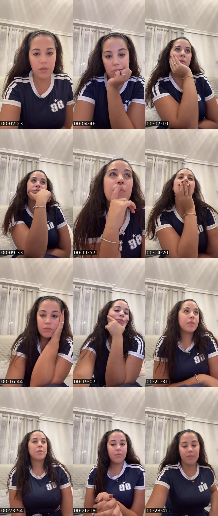 Contact-sheet preview of Lorenaglbrt1 🌹🐝's Liveme recording