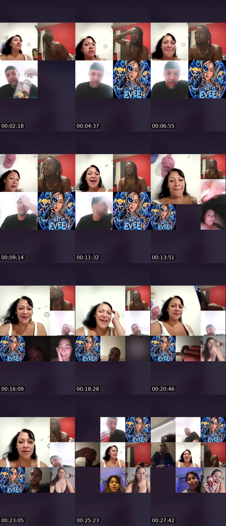 Contact-sheet preview of 🕷NXTGbaby👌💰's Liveme recording