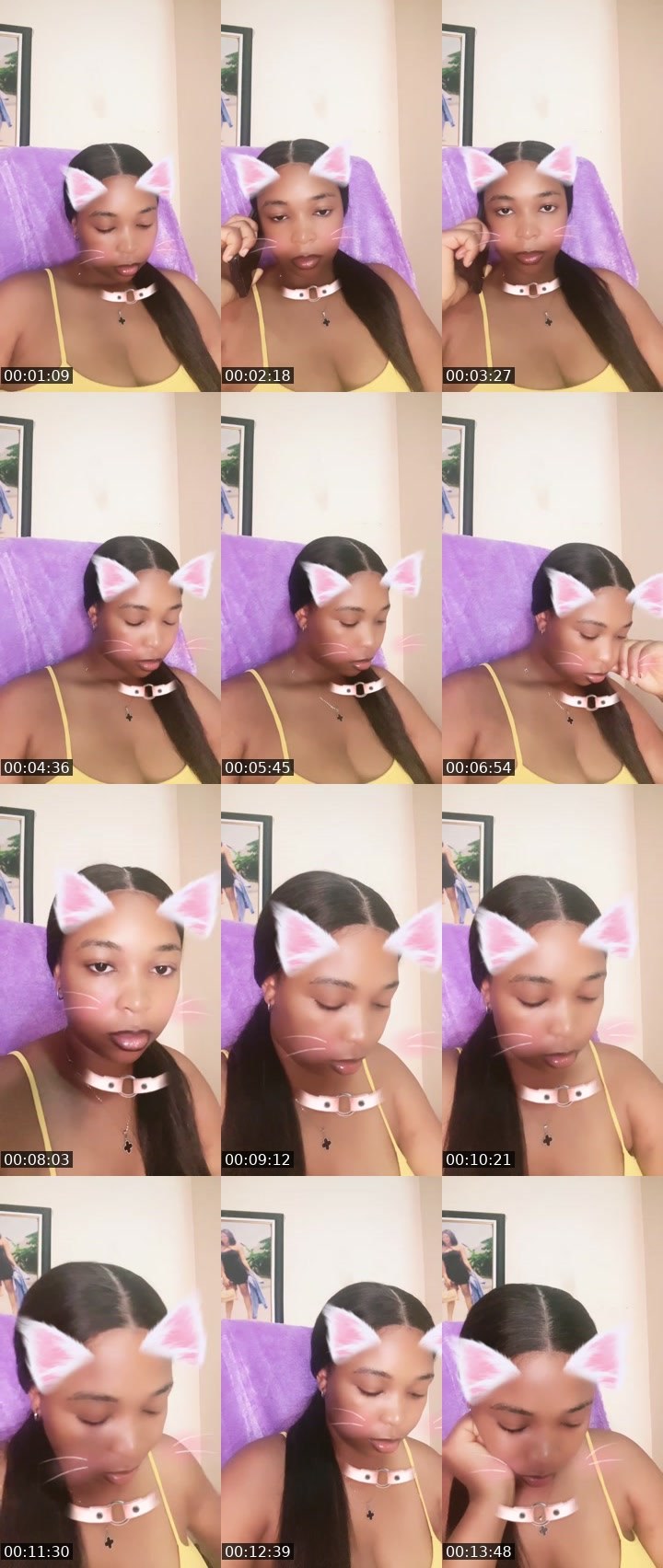 Contact-sheet preview of D!NN£R♥️🦋🏦's Liveme recording