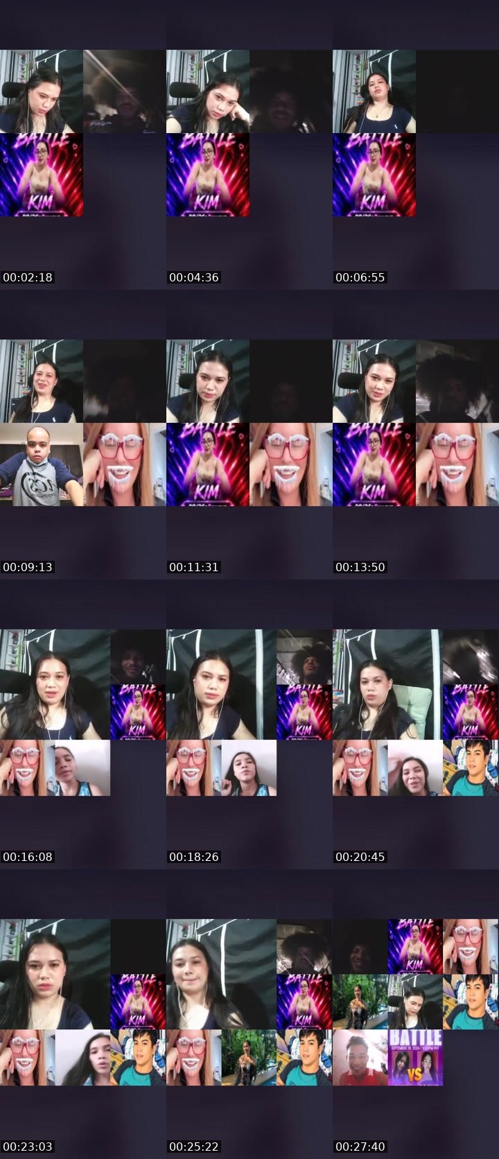 Contact-sheet preview of 😈👸Dianna🦄's Liveme recording