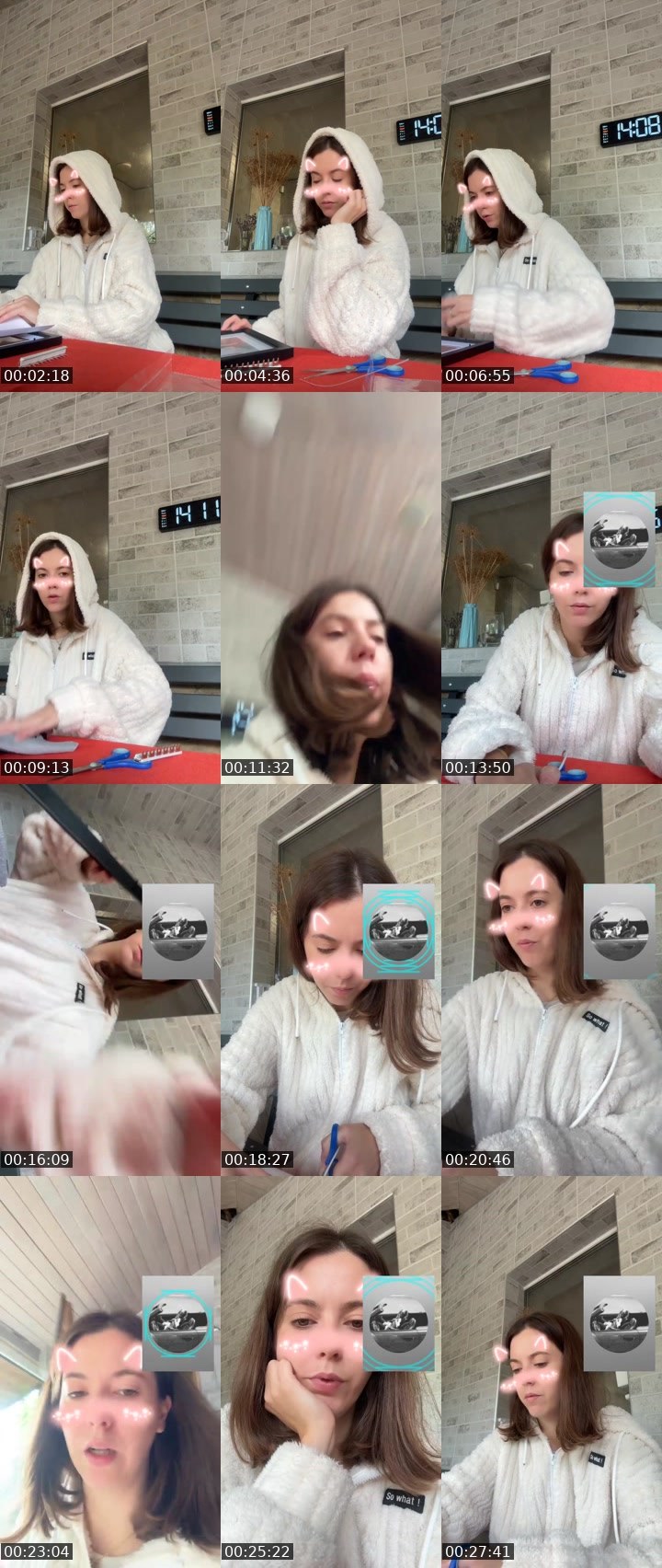 Contact-sheet preview of Eva Loves 💋's Liveme recording