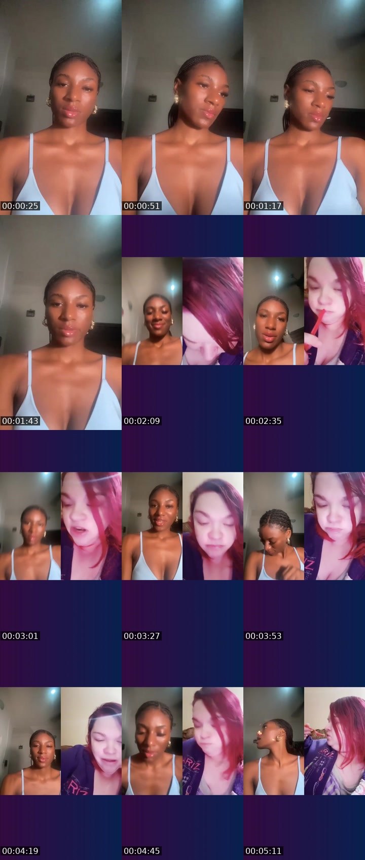 Contact-sheet preview of APHRODITE💰's Liveme recording