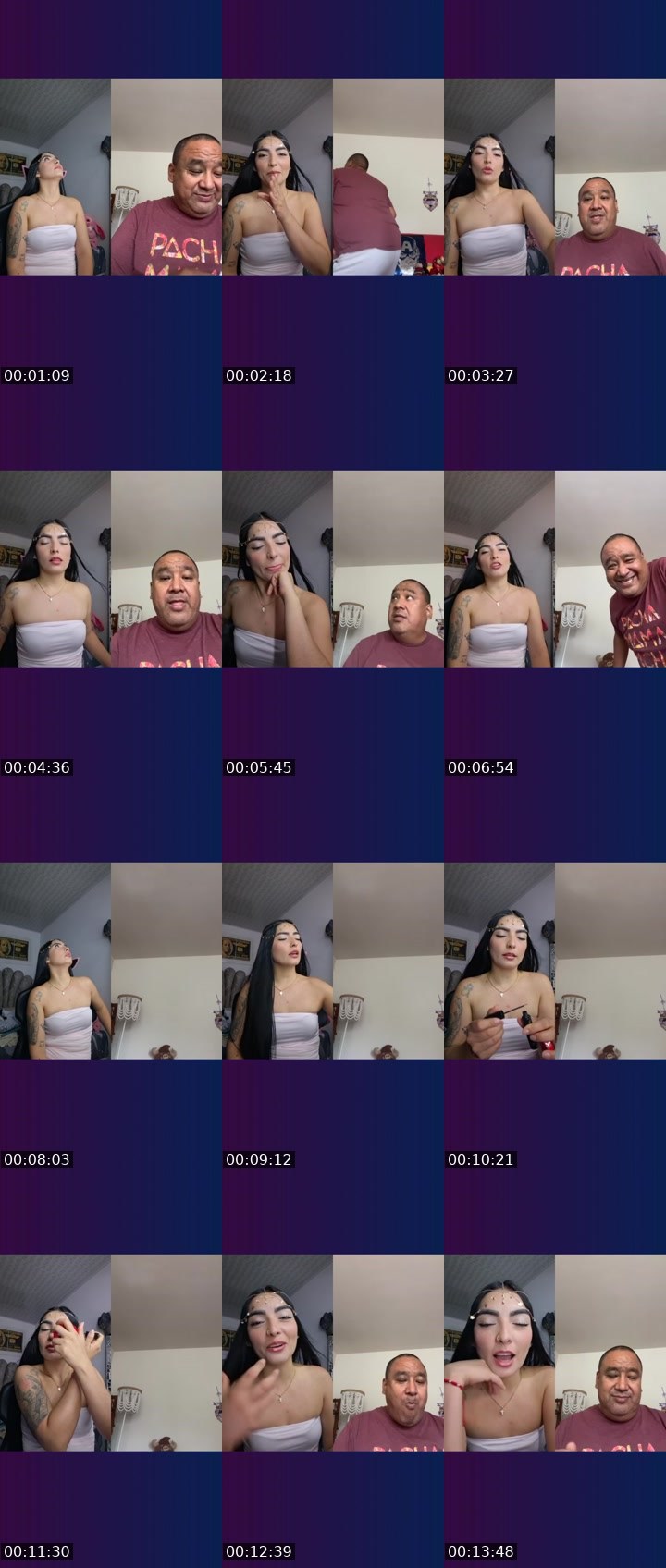 Contact-sheet preview of 🫦 flaka 🌈🔆's Liveme recording