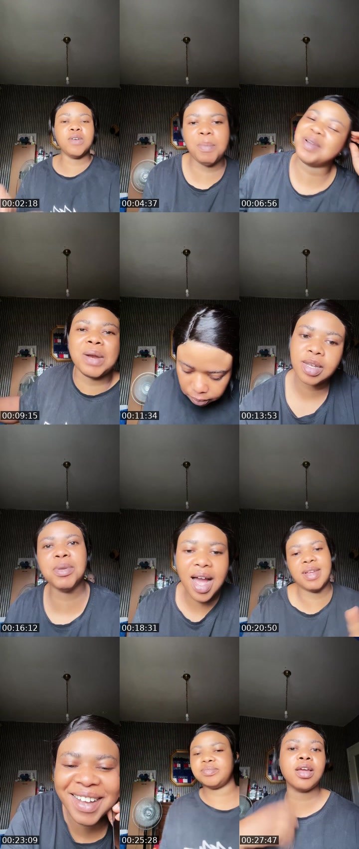 Contact-sheet preview of MERCYLUV💋's Liveme recording