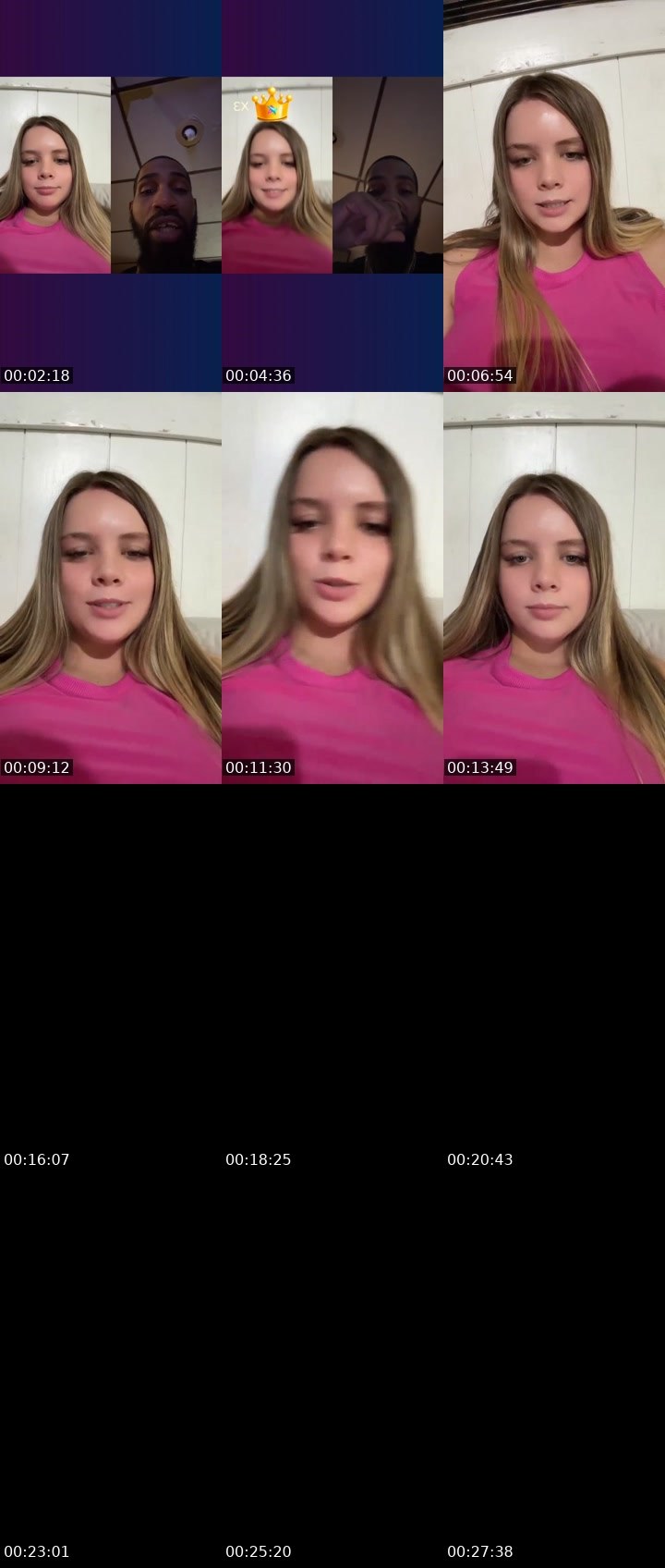 Contact-sheet preview of 🔥QueenDuckMf🔥's Liveme recording