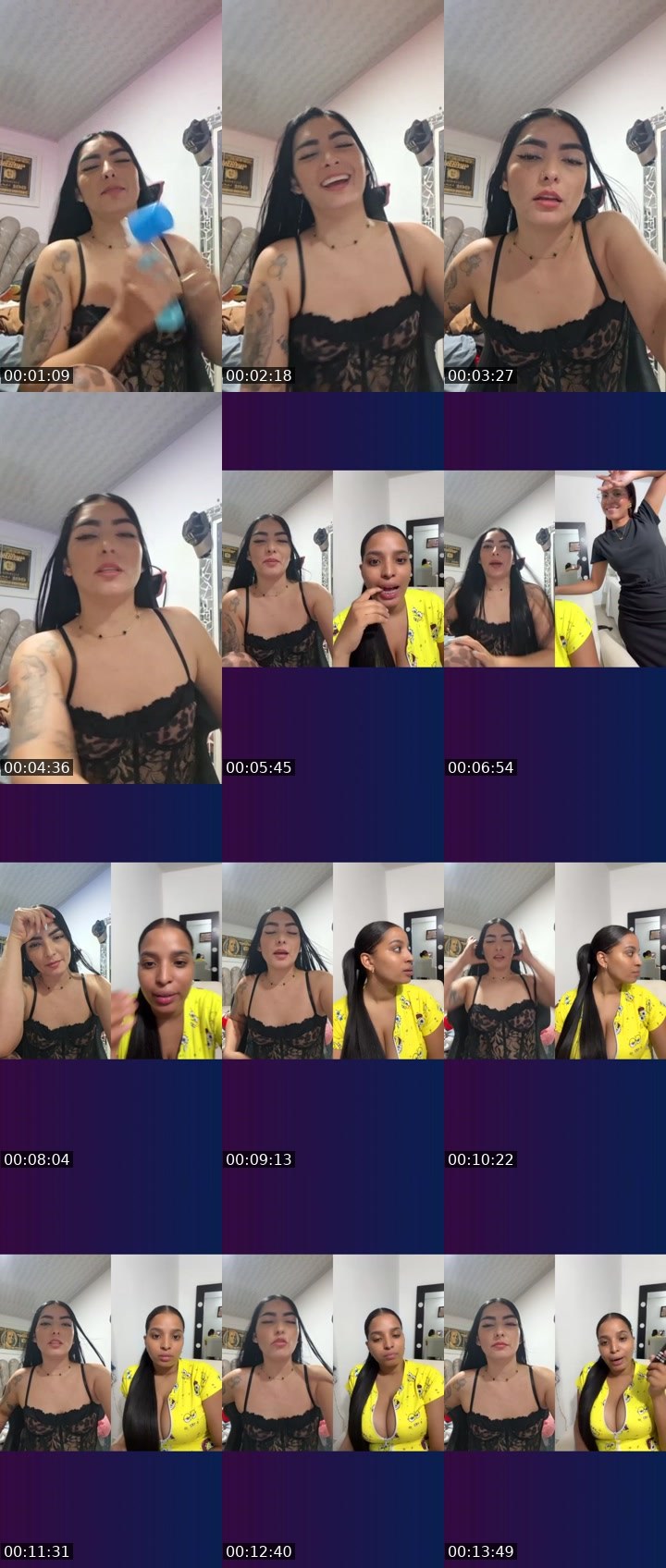 Contact-sheet preview of 🫦 flaka 🌈🔆's Liveme recording