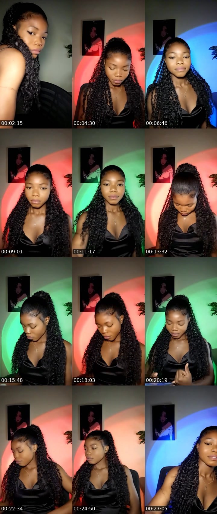 Contact-sheet preview of ✨ Bina ✨'s Liveme recording