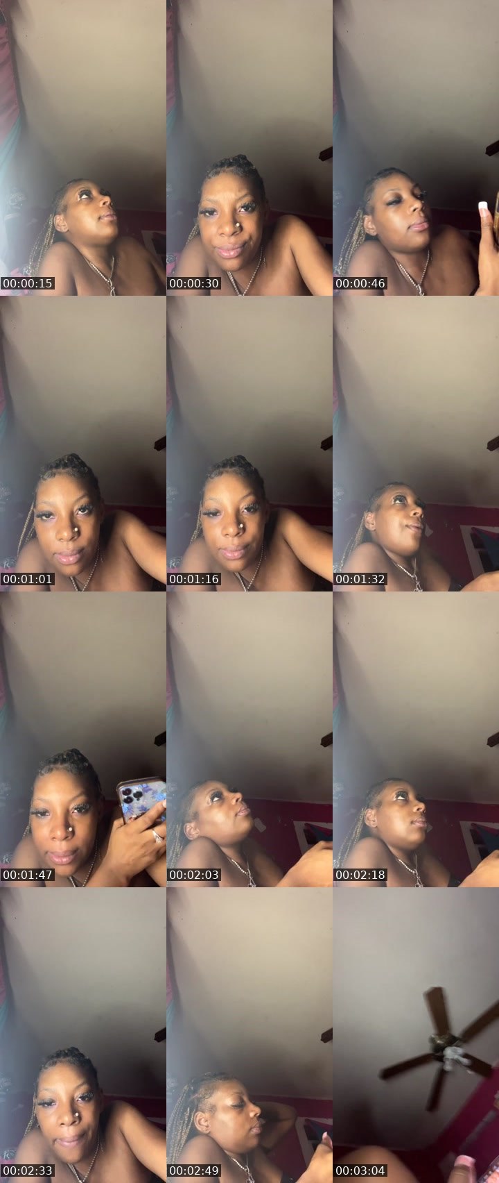 Contact-sheet preview of BrownSugar😍🤎's Liveme recording