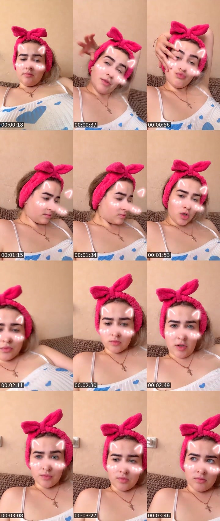 Contact-sheet preview of Olivka❤️'s Liveme recording