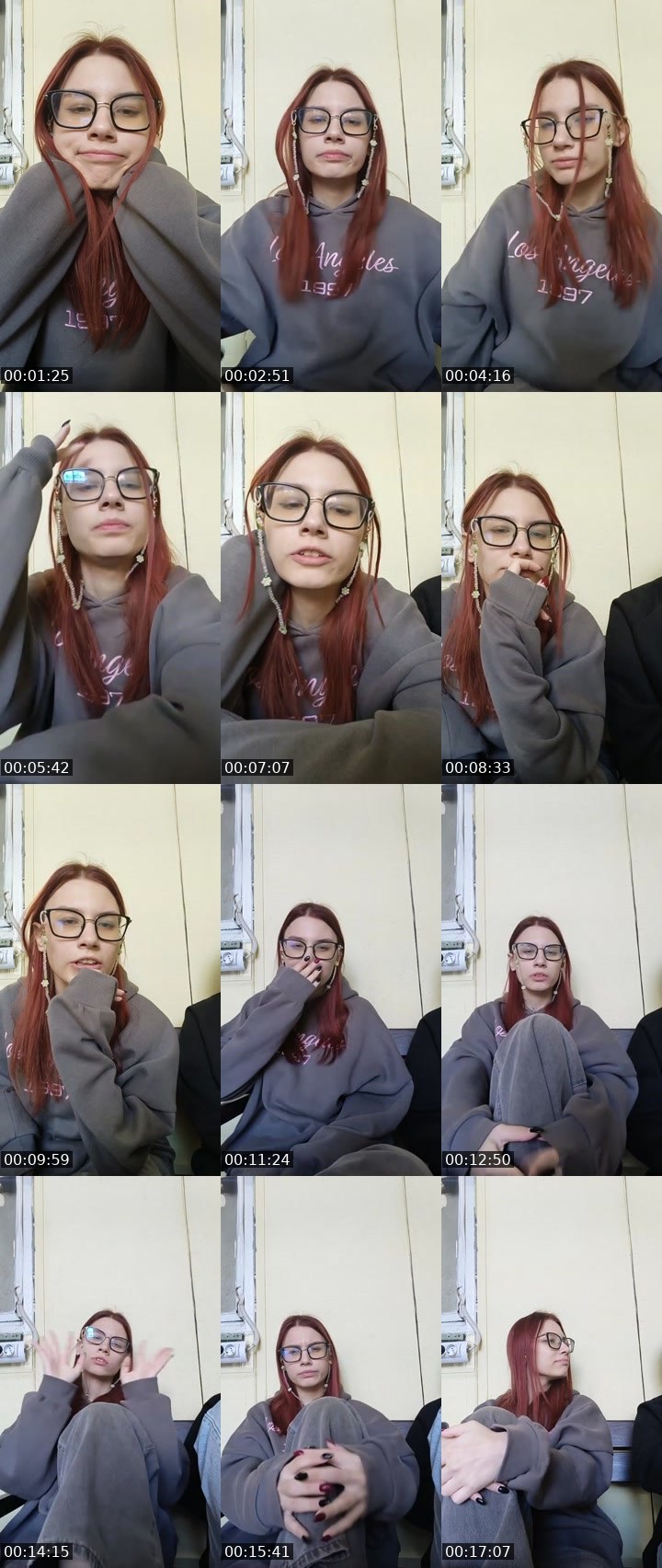 Contact-sheet preview of AlenaMoon✨'s Liveme recording