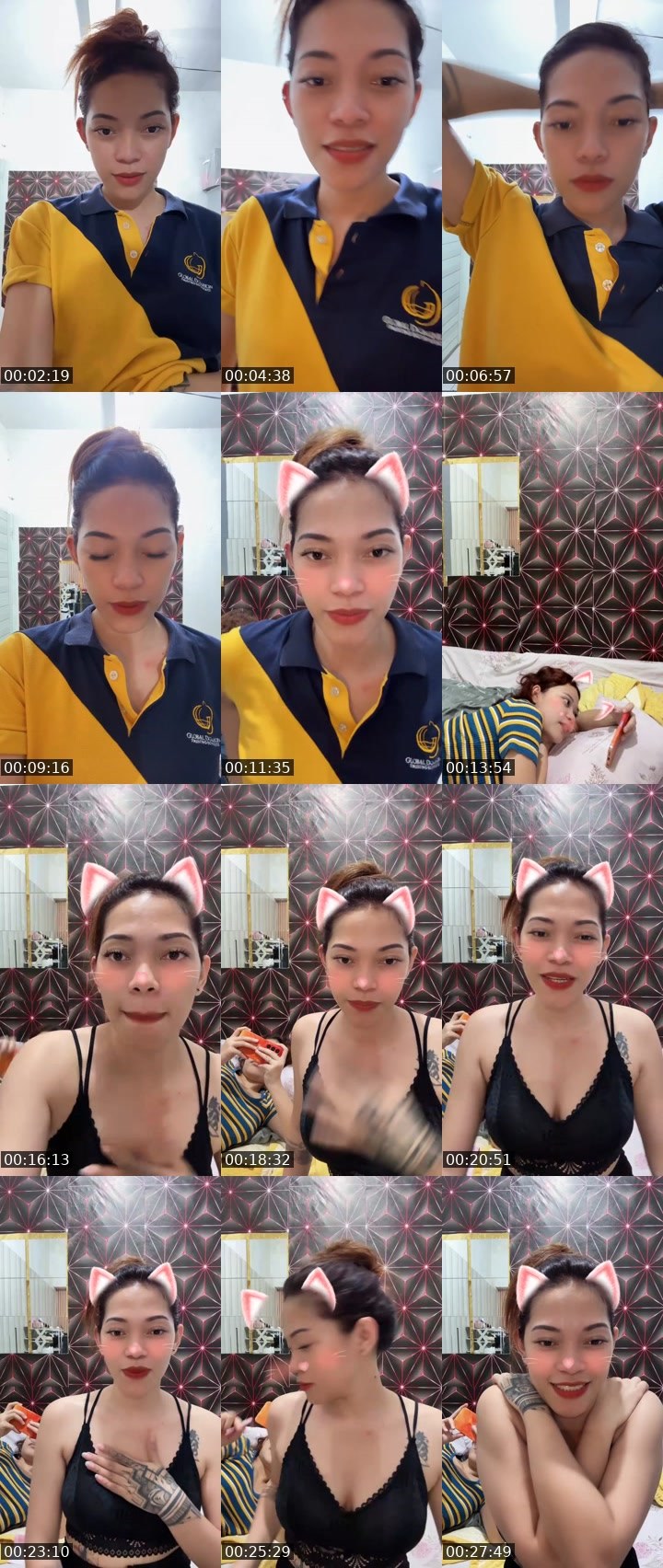Contact-sheet preview of ☝️💙QUEEN_MC🦋🫧's Liveme recording