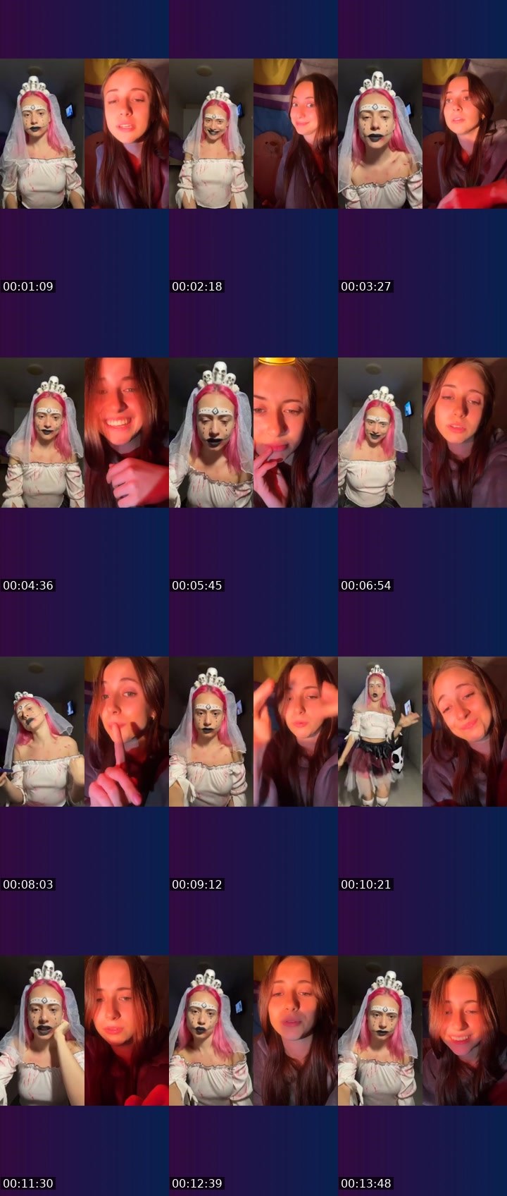 Contact-sheet preview of Olya_Pink🎀's Liveme recording