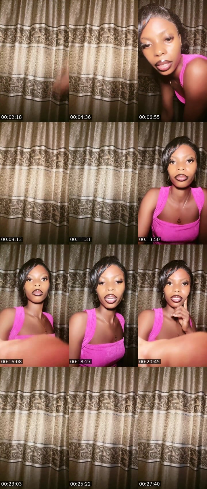 Contact-sheet preview of 𝕄𝕤.𝕎𝕙𝕚𝕕's Liveme recording