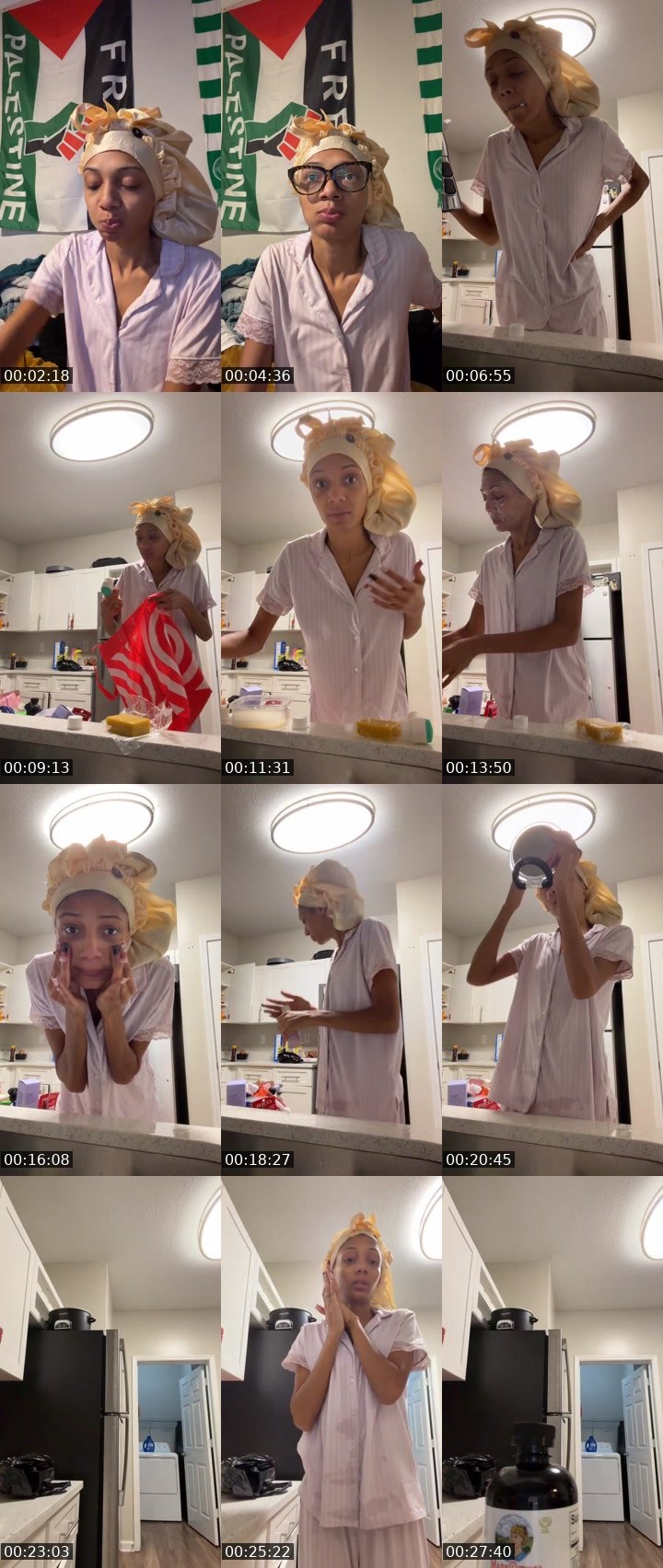 Contact-sheet preview of Blusette's Liveme recording